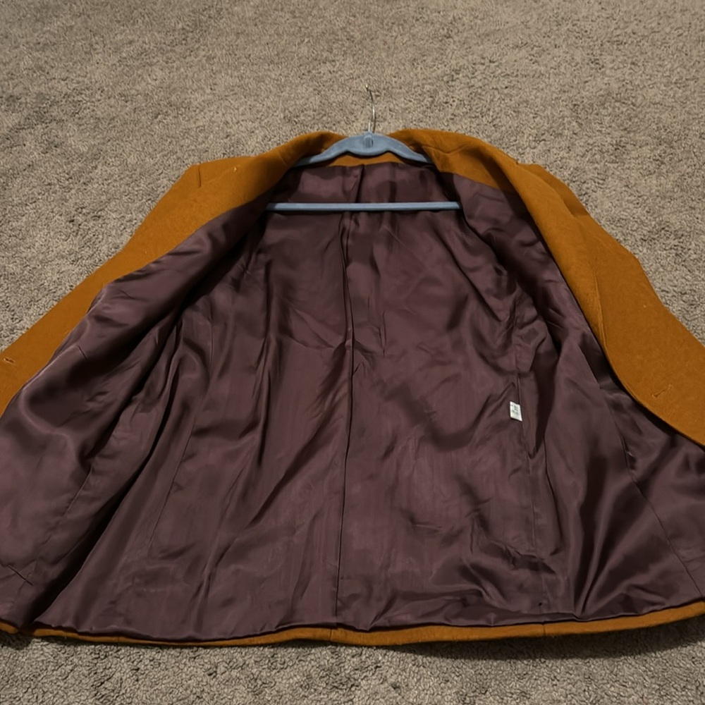 Men’s Vintage Jacket-Euro Sz 42-Wool Blend-Made in Yugoslavia-Rust Color - Picture 9 of 16
